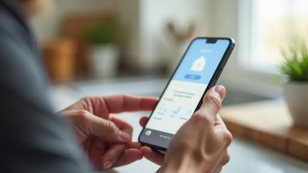 Smartphone displaying WhatsApp app installation steps with download button and setup screen